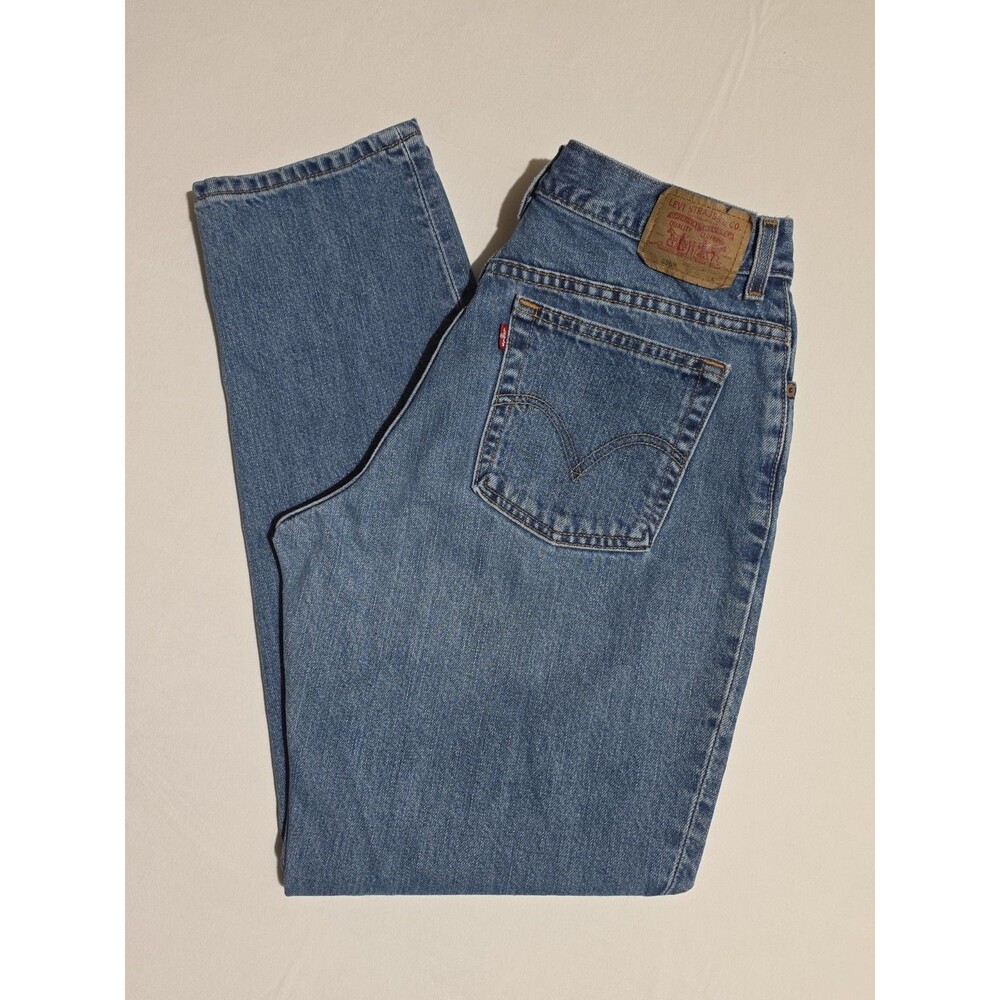 Vintage Y2K Levi's 550 Relaxed Fit Tapered Leg Jeans Women's Size 14 Mis L  2002